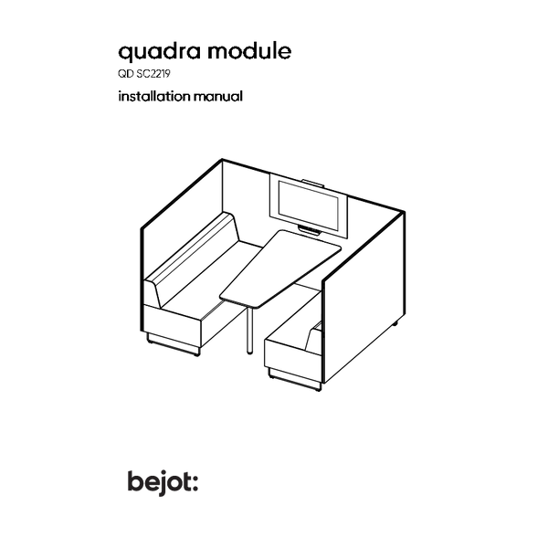 quadra module - tv - installation manual